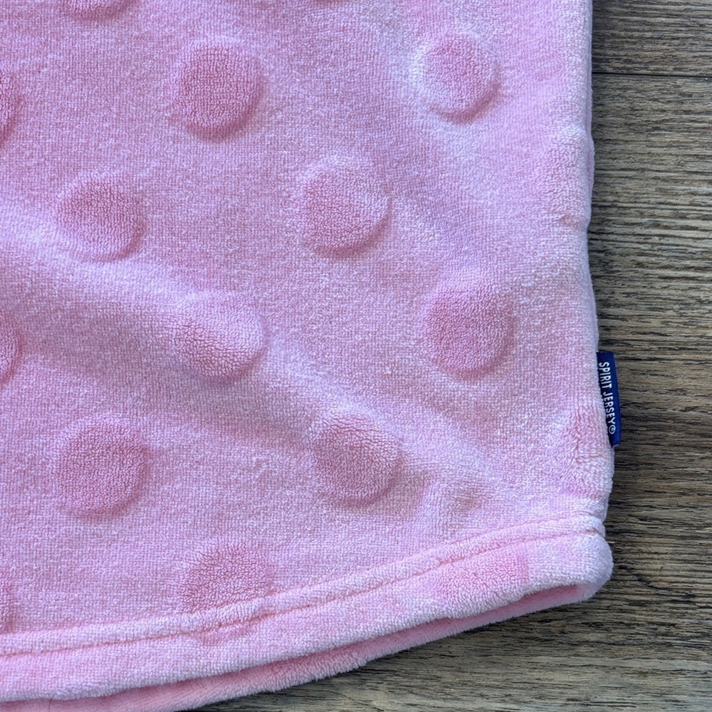 Disneyland Spirit Jersey Pink Polka Dot Crew Neck Fleece US XS - Picture 5 of 10